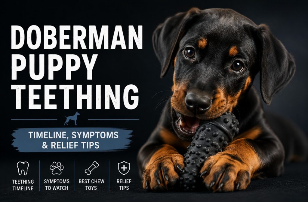 Doberman Puppy Teething: Timeline, Symptoms, and Relief Tips