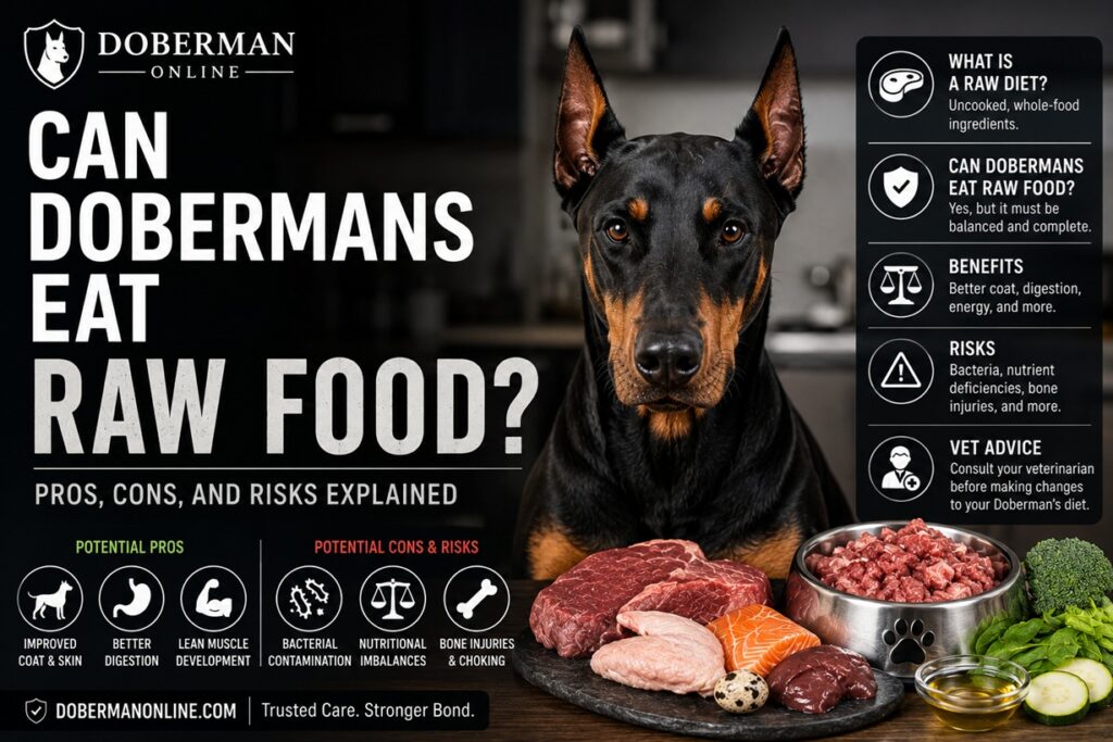 Can Dobermans Eat Raw Food