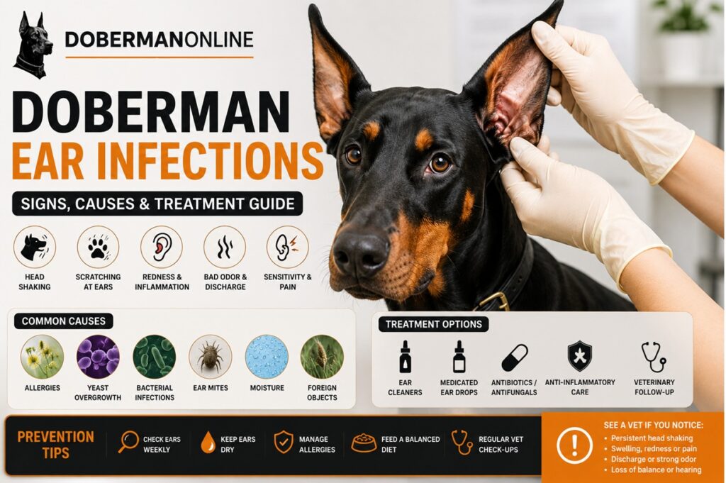 Doberman Ear Infections: Signs, Causes & Treatment Guide