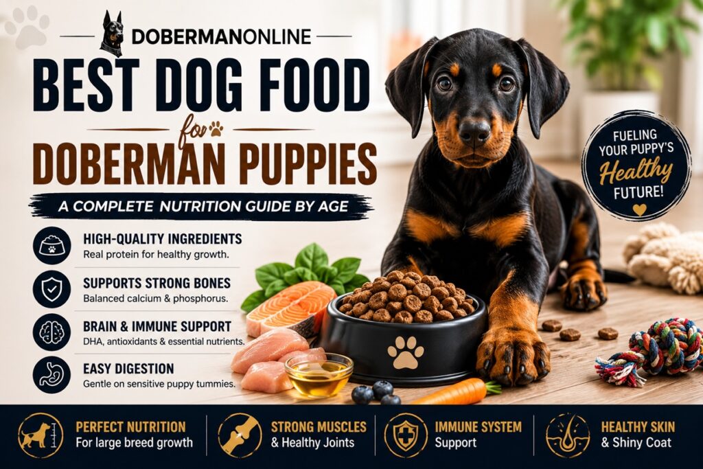 Best Dog Food for Doberman Puppies: A Complete Nutrition Guide by Age