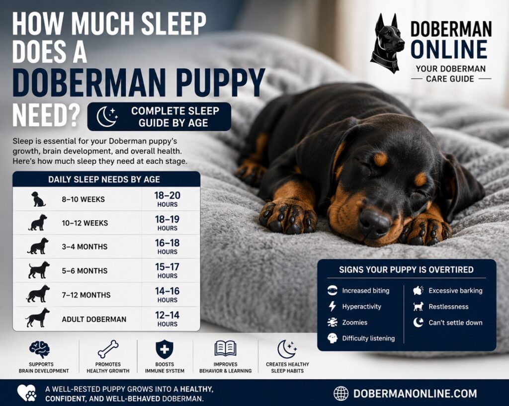 How Much Sleep Does a Doberman Puppy Need? Complete Sleep Guide by Age