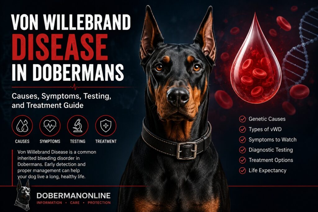 Von Willebrand Disease in Dobermans: Causes, Symptoms, Testing, and Treatment Guide
