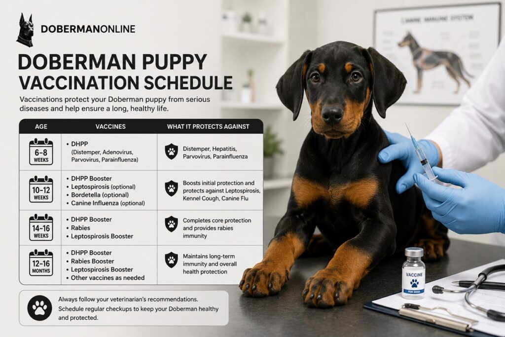 Doberman Puppy Vaccination Schedule