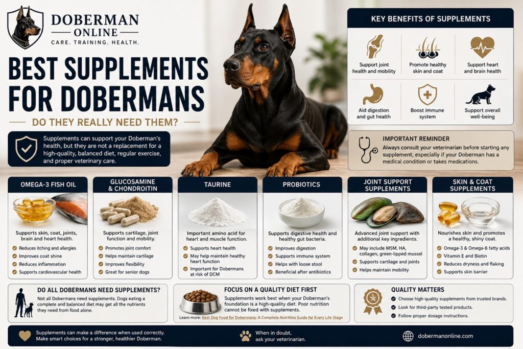 Best Supplements for Dobermans
