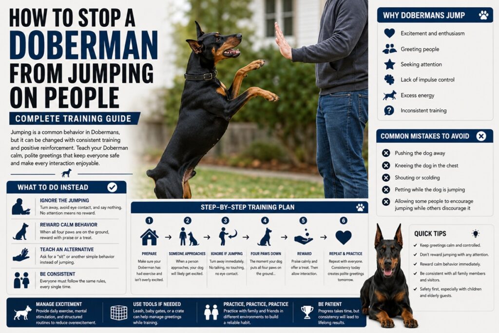 How to Stop a Doberman from Jumping on People: Complete Training Guide