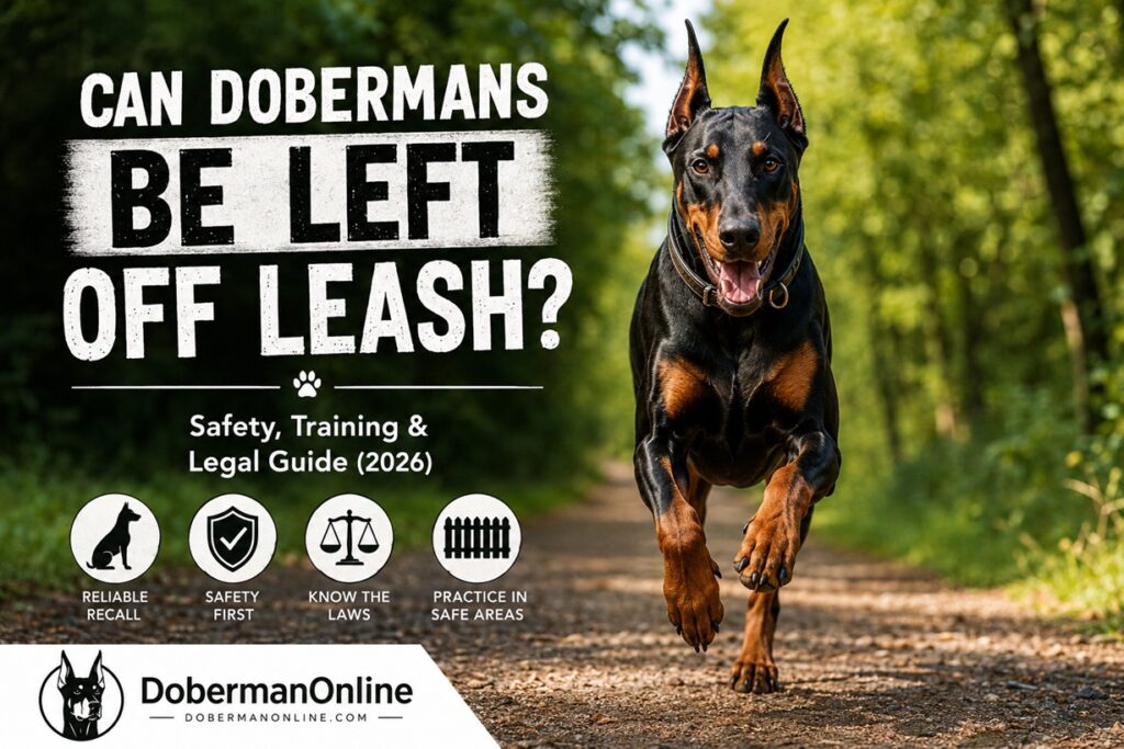 Can Dobermans Be Left Off Leash?